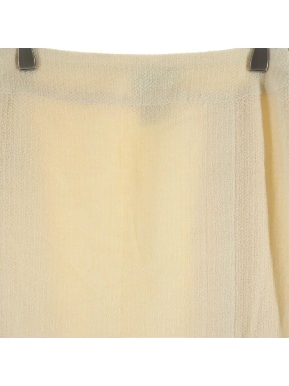 Chanel CC Logo Long Skirt Ivory 36